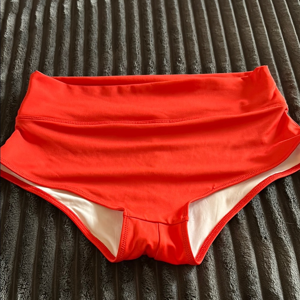 Victoria's Secret High-Waisted Bikini Bottom - Red